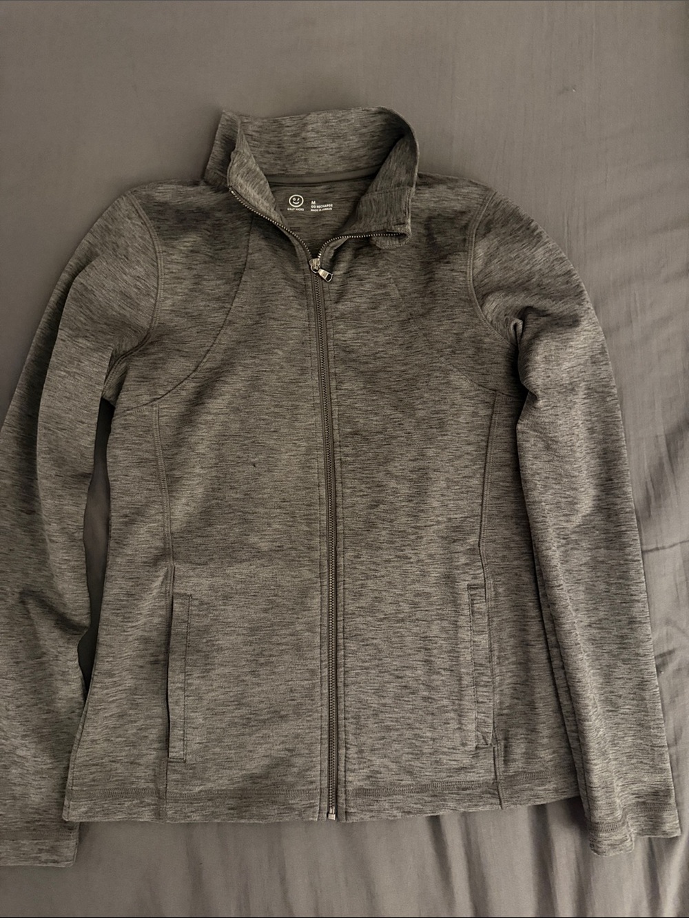 Gilly Hicks Heather Gray Full-Zip Jacket
